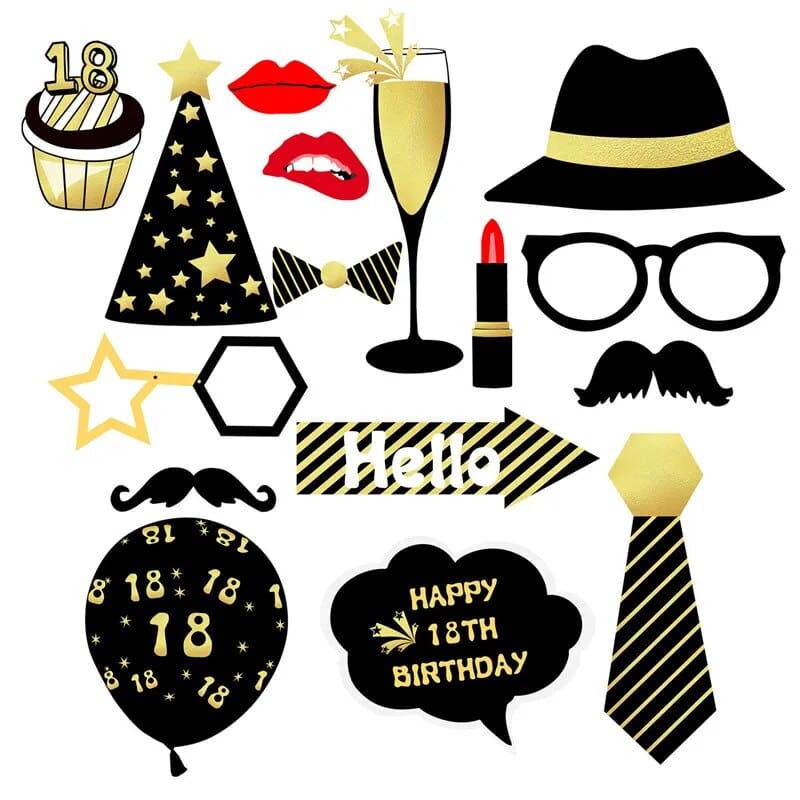 Photo Booth Perth props Birthday Male