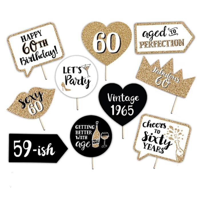 Perth Photo booth hire 60th Black Gold Birthday