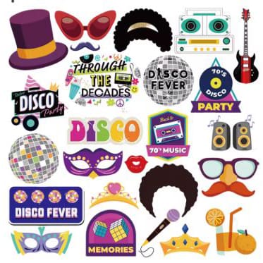 Perth Photo booth hire Props Disco Glow 04b
