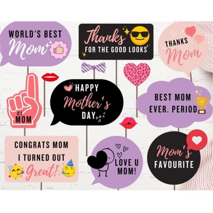 Perth Photo booth hire Props mother's Day